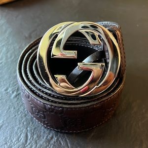 Men’s Gucci Belt Brown Leather